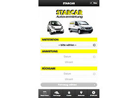 STARCAR mobile (2011) screenshot